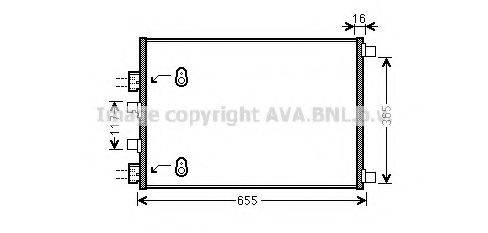 AVA QUALITY COOLING RT5422 Конденсатор, кондиционер