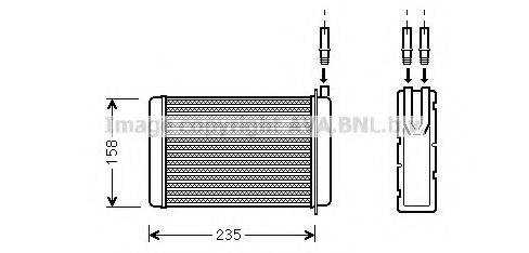 AVA QUALITY COOLING RT6090 Теплообменник, отопление салона