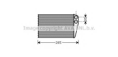 AVA QUALITY COOLING RT6354 Теплообменник, отопление салона