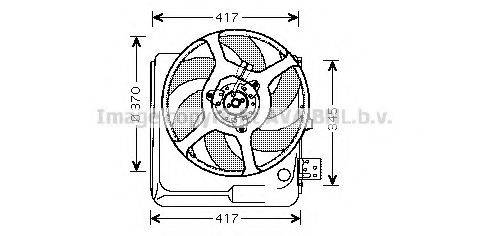 AVA QUALITY COOLING RT7524 Вентилятор, охлаждение двигателя