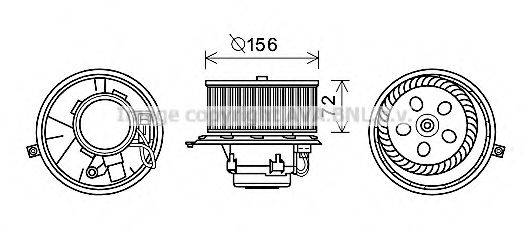 AVA QUALITY COOLING RT8578 Электродвигатель, вентиляция салона