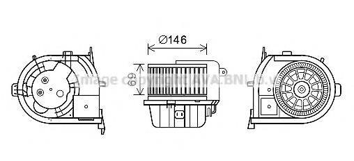 AVA QUALITY COOLING RT8592 Электродвигатель, вентиляция салона