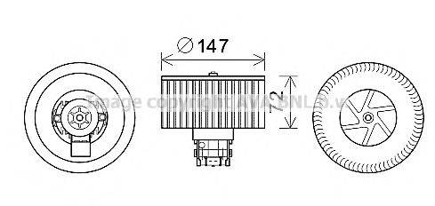 AVA QUALITY COOLING RT8598 Электродвигатель, вентиляция салона