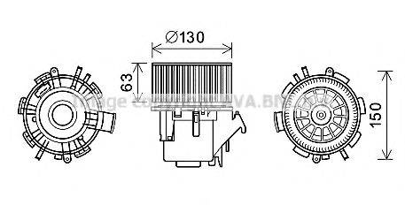 AVA QUALITY COOLING RT8599 Электродвигатель, вентиляция салона