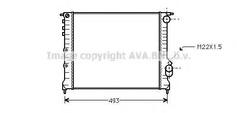 AVA QUALITY COOLING RTA2133 Радиатор, охлаждение двигателя
