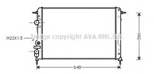 AVA QUALITY COOLING RTA2241 Радиатор, охлаждение двигателя