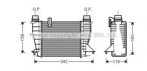 AVA QUALITY COOLING RTA4553 Интеркулер