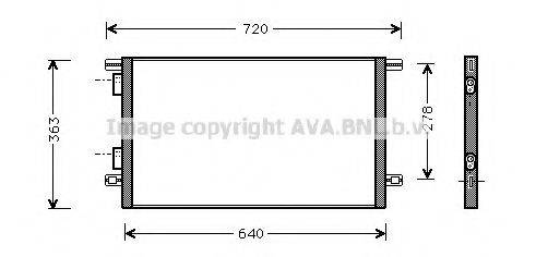 AVA QUALITY COOLING RTA5253 Конденсатор, кондиционер