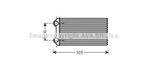 AVA QUALITY COOLING RTA6439 Теплообменник, отопление салона