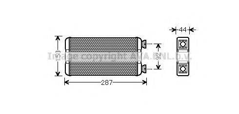 AVA QUALITY COOLING RTA6457 Теплообменник, отопление салона