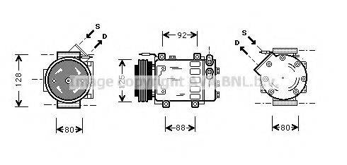 AVA QUALITY COOLING RTAK039 Компрессор, кондиционер