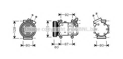 AVA QUALITY COOLING RTK080 Компрессор, кондиционер