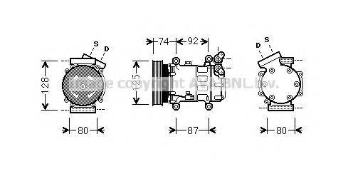 AVA QUALITY COOLING RTK452 Компрессор, кондиционер