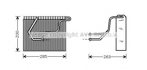 AVA QUALITY COOLING RTV100 Испаритель, кондиционер