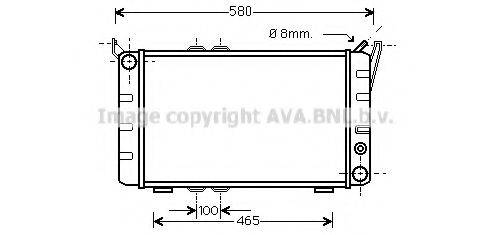 AVA QUALITY COOLING SA2001 Радиатор, охлаждение двигателя