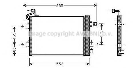 AVA QUALITY COOLING SA5007D Конденсатор, кондиционер