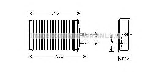 AVA QUALITY COOLING SA6016 Теплообменник, отопление салона