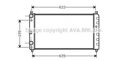 AVA QUALITY COOLING SAA2003 Радиатор, охлаждение двигателя