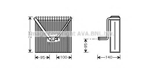 AVA QUALITY COOLING SAV011 Испаритель, кондиционер