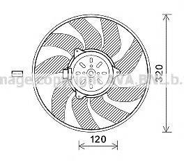 AVA QUALITY COOLING SB7504 Вентилятор, охлаждение двигателя