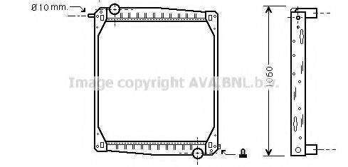 AVA QUALITY COOLING SC2012 Радиатор, охлаждение двигателя