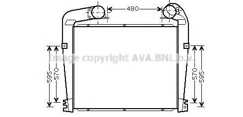 AVA QUALITY COOLING SC4022 Интеркулер