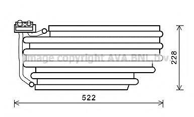 AVA QUALITY COOLING SCV030 Испаритель, кондиционер