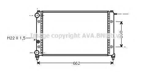AVA QUALITY COOLING ST2008 Радиатор, охлаждение двигателя