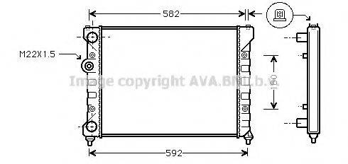 AVA QUALITY COOLING ST2035 Радиатор, охлаждение двигателя