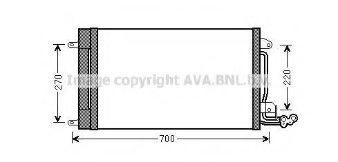 AVA QUALITY COOLING ST5038D Конденсатор, кондиционер