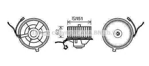 AVA QUALITY COOLING ST8505 Электродвигатель, вентиляция салона