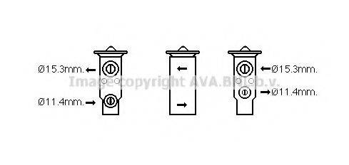 AVA QUALITY COOLING SU1093 Расширительный клапан, кондиционер