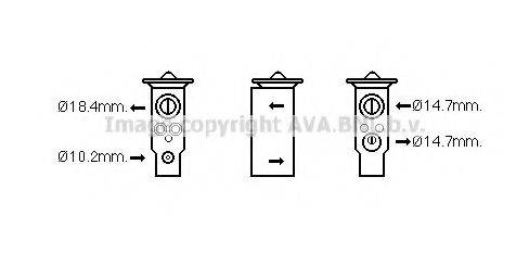 AVA QUALITY COOLING SU1094 Расширительный клапан, кондиционер