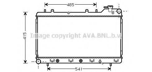 AVA QUALITY COOLING SU2016 Радиатор, охлаждение двигателя