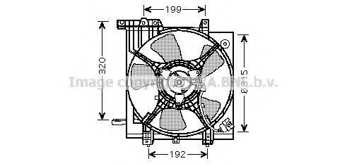 AVA QUALITY COOLING SU7502 Вентилятор, охлаждение двигателя