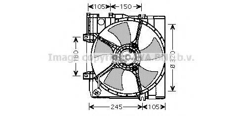 AVA QUALITY COOLING SU7508 Вентилятор, охлаждение двигателя