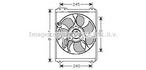 AVA QUALITY COOLING SU7514 Вентилятор, охлаждение двигателя