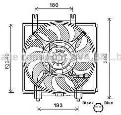 AVA QUALITY COOLING SU7515 Вентилятор, охлаждение двигателя