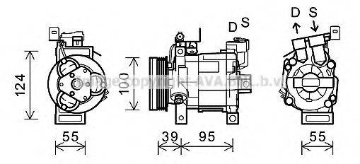 AVA QUALITY COOLING SUK085 Компрессор, кондиционер