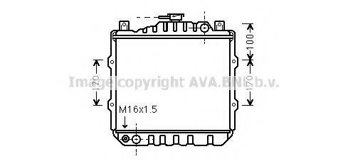 AVA QUALITY COOLING SZ2010 Радиатор, охлаждение двигателя