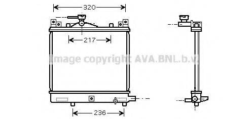 AVA QUALITY COOLING SZ2057 Радиатор, охлаждение двигателя