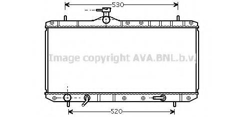 AVA QUALITY COOLING SZ2063 Радиатор, охлаждение двигателя