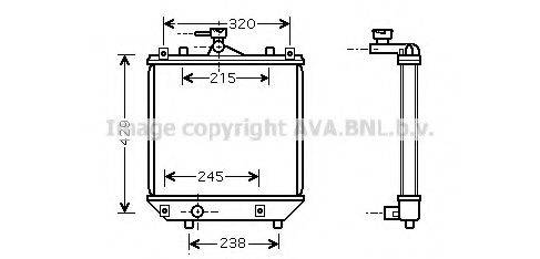 AVA QUALITY COOLING SZ2064 Радиатор, охлаждение двигателя