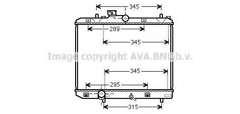 AVA QUALITY COOLING SZ2111 Радиатор, охлаждение двигателя