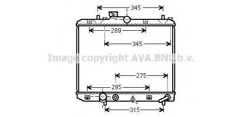 AVA QUALITY COOLING SZ2112 Радиатор, охлаждение двигателя