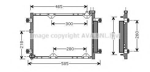 AVA QUALITY COOLING SZ5075D Конденсатор, кондиционер