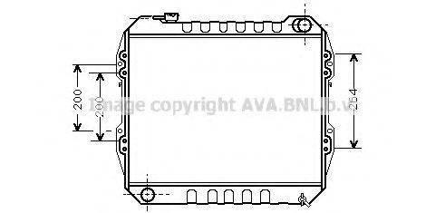 AVA QUALITY COOLING TO2164 Радиатор, охлаждение двигателя