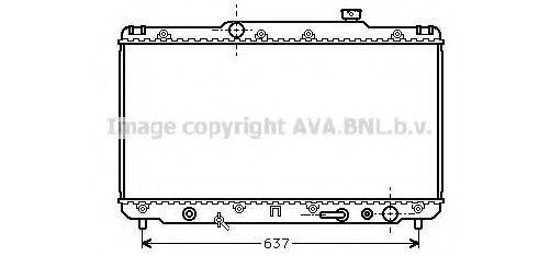 AVA QUALITY COOLING TO2186 Радиатор, охлаждение двигателя