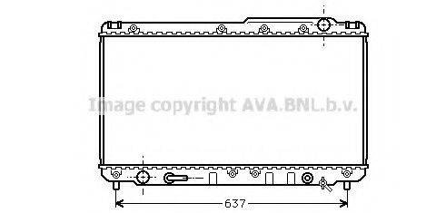 AVA QUALITY COOLING TO2229 Радиатор, охлаждение двигателя