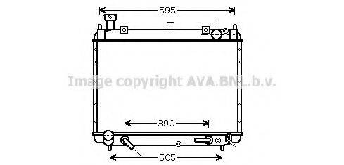 AVA QUALITY COOLING TO2340 Радиатор, охлаждение двигателя